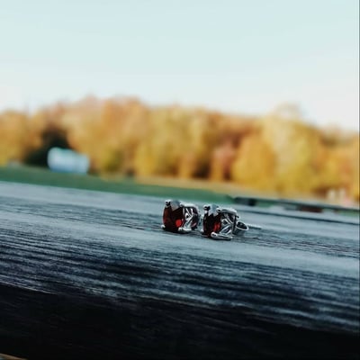 Náušnice s granáty