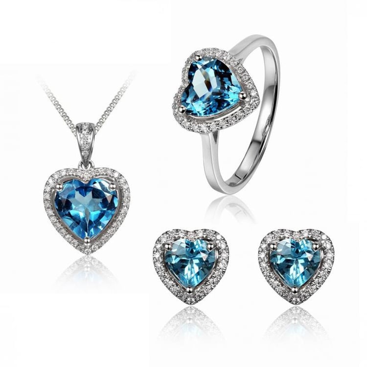 Zlatá topazová souprava šperků