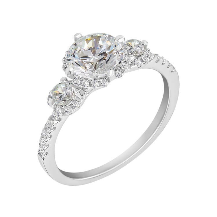 Zlatý prsten plný diamantů