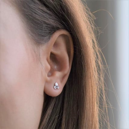 Jemné náušnice s lab-grown diamanty Vallery