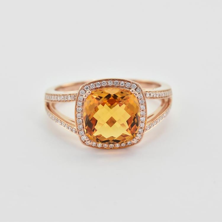 Citrínový prsten 17016