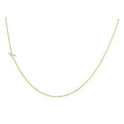 Náhrdelník s písmenkem a lab-grown diamanty Lupe