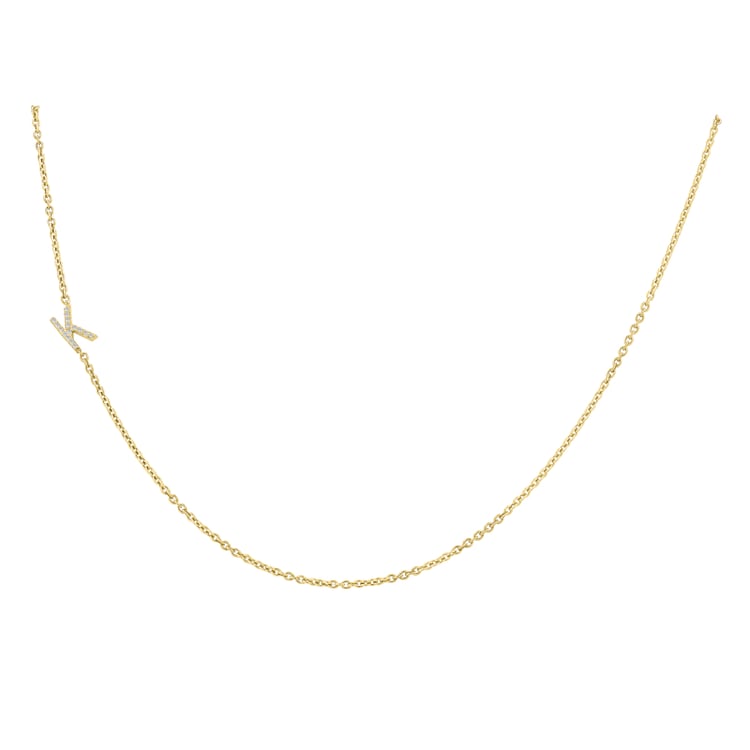 Náhrdelník s písmenkem a lab-grown diamanty Lupe 152238