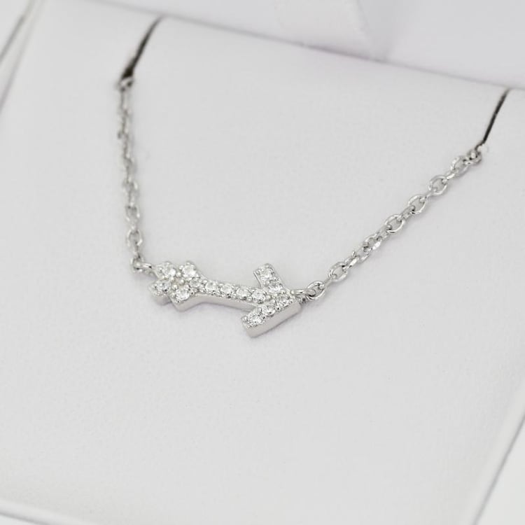 Stříbrný náhrdelník se šípem 20767