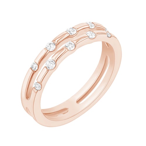 Dvojitý prsten s lab-grown diamanty Diklah