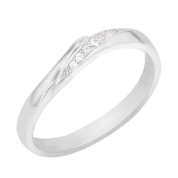 Prsten z bílého zlata s lab-grown diamanty Maiara