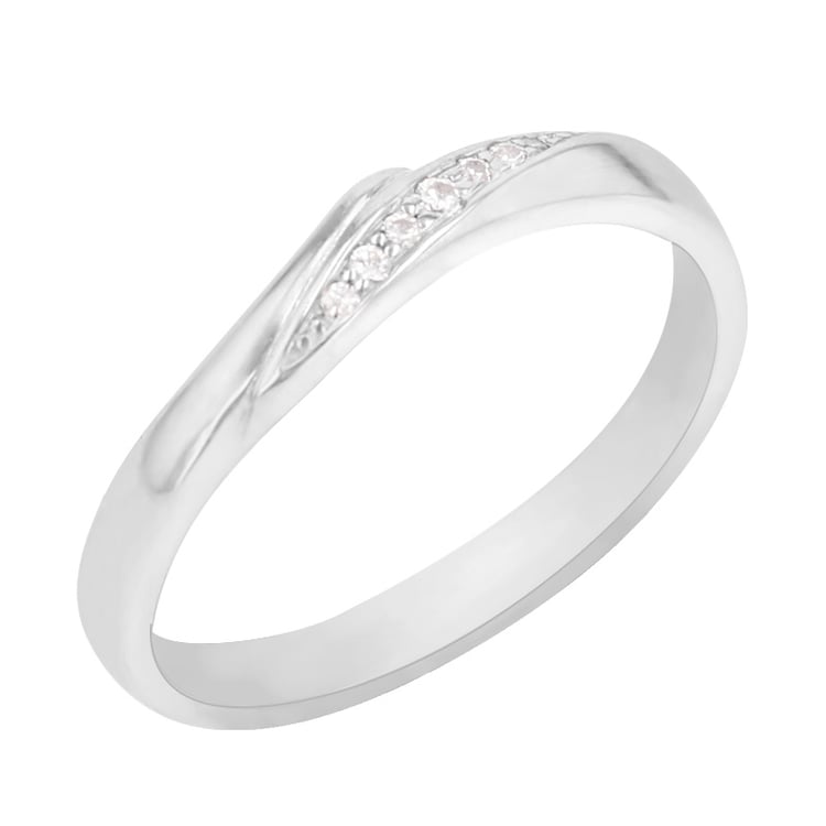 Prsten z bílého zlata s lab grown diamanty Maiara