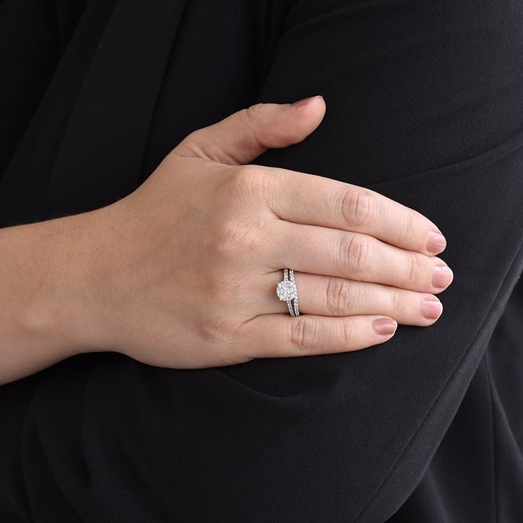 Diamantový prsten ze zlata 85756