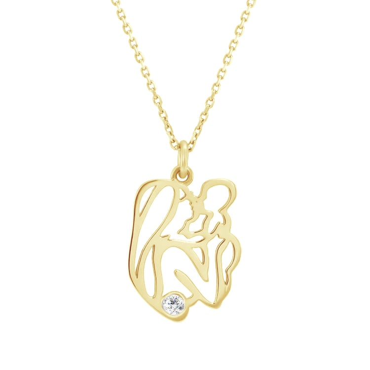 Pozlacený přívěsek ze stříbra 83739