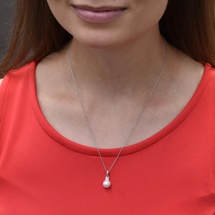 Perlový přívěsek s diamanty Camillei