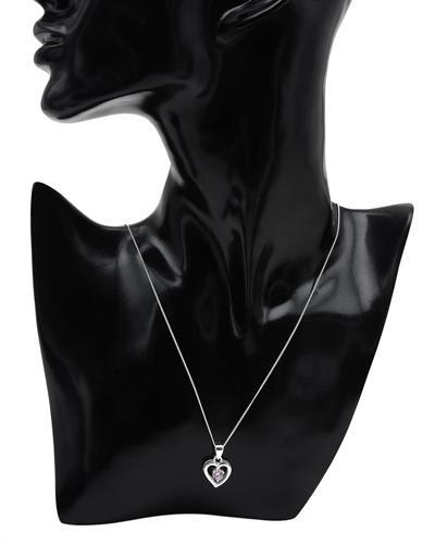 Stříbrný náhrdelník srdce 1074