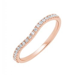 Atypický prsten s diamanty Nydia