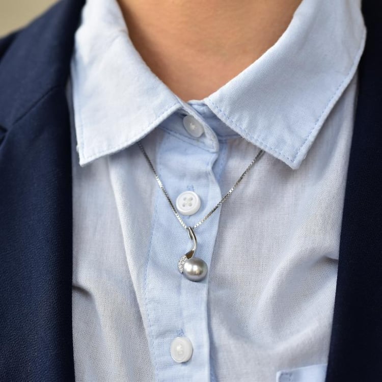 Elegantní stříbrný náhrdelník 25801