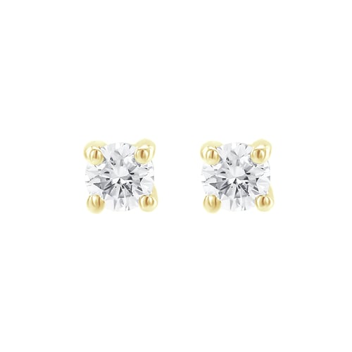 Napichovací náušnice s 0.12ct diamanty Atara