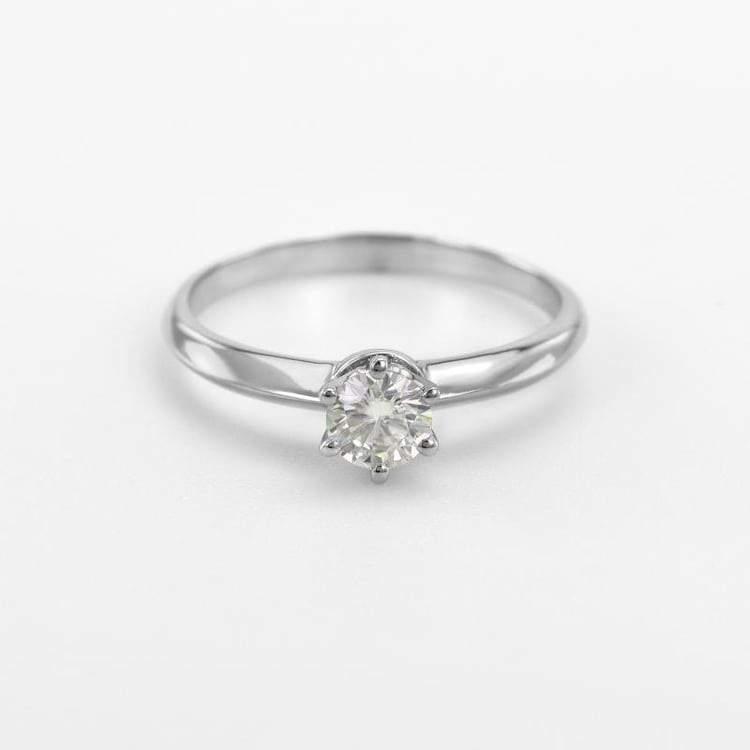 Zlatý zásnubní prsten s diamantem 62791