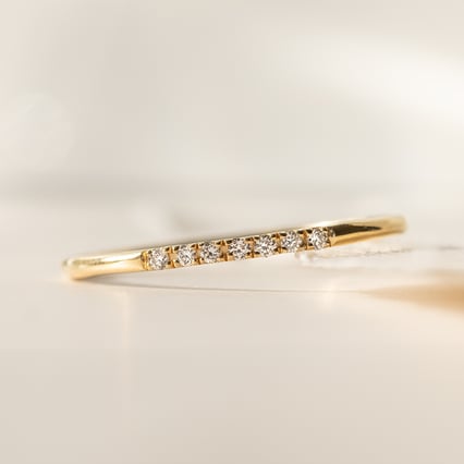 Prsten s řadou lab-grown diamantů Persis