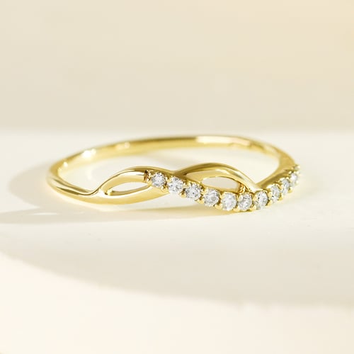 Atypický prsten ze stříbra s lab-grown diamanty Joel