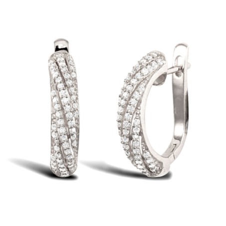 Půlkulaté nášnice plné třpytu v šikmých proužcích Nathanien