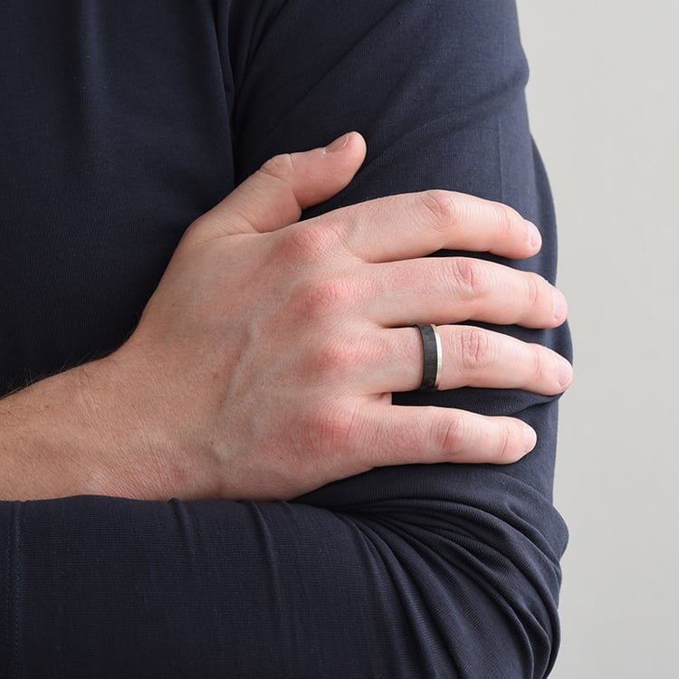 Snubní prsteny z karbonu a zlata 79653