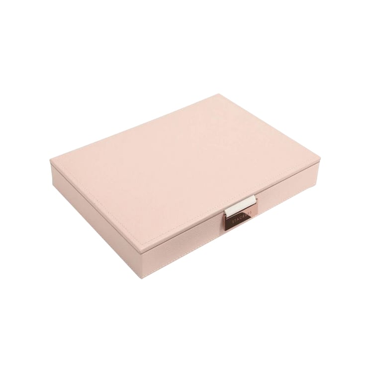 Světle růžová šperkovnice z veganské kůže 66474