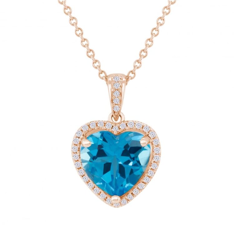 Zlatý srdcový náhrdelník 29799