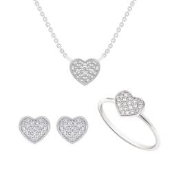 Diamantová sada ve tvaru srdce Fia