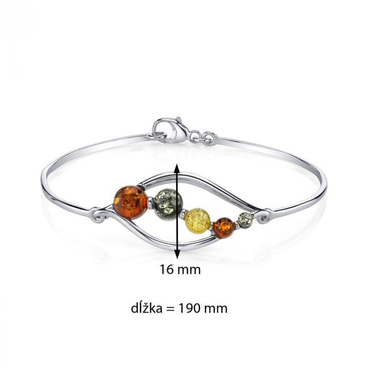 Jantarový náramek 5561