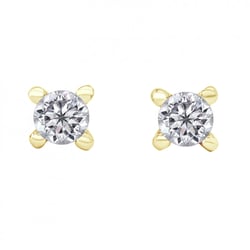 Napichovací náušnice s moissanity Habika