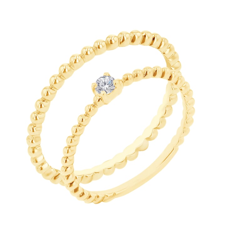 Set kuličkových prstenů s diamantem Cullen 106534