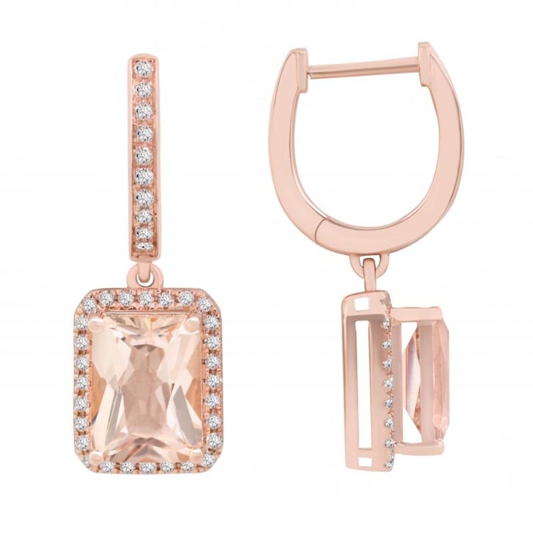 Náušnice s morganity 7656