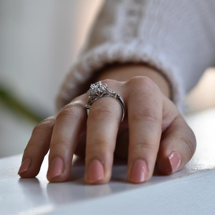 Zlatý prsten s diamanty 40625