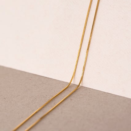 Venezia řetízek 50 cm z pozlaceného stříbra