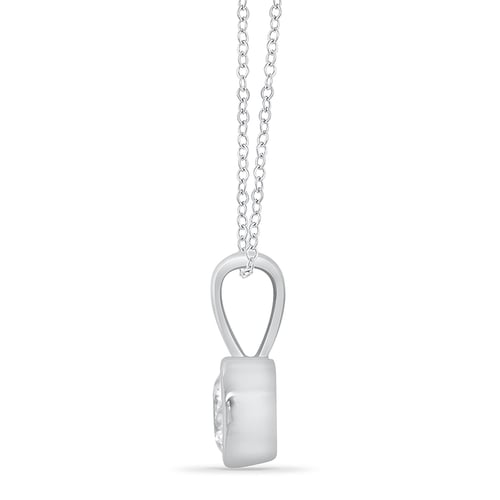 Minimalistický diamantový bezel přívěsek Martha