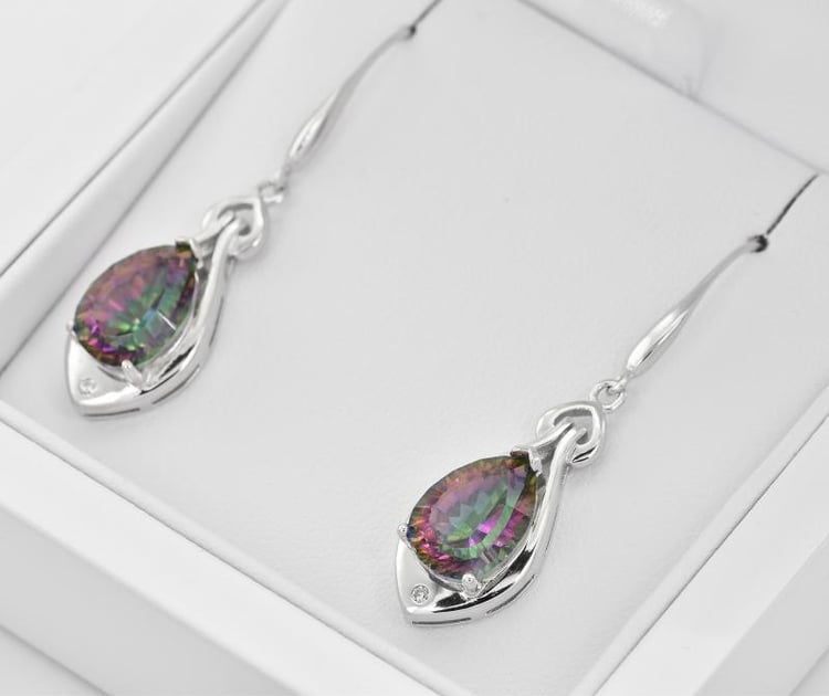 Náušnice s quartzem 26615