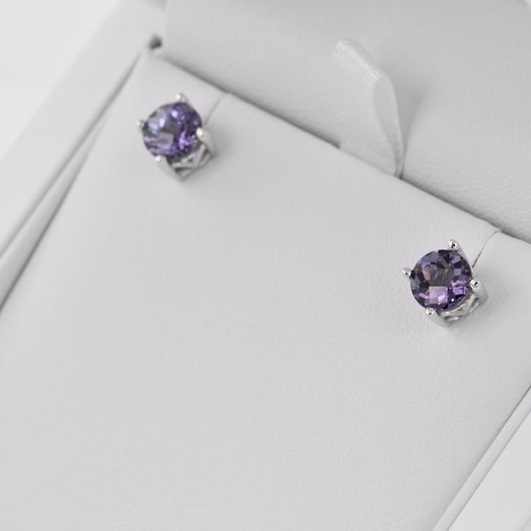 Náušnice s alexandrity 21252