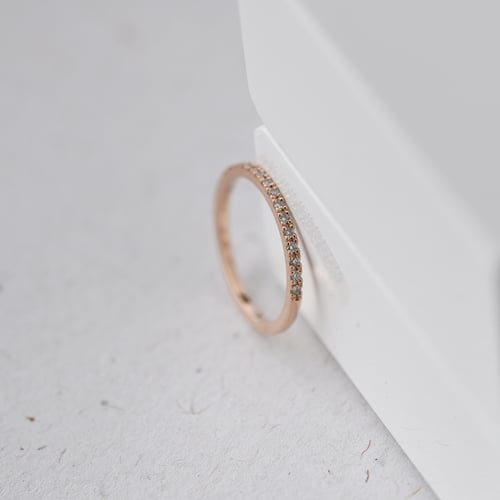 Zlatý eternity prsten s 1.50 mm lab-grown diamanty Otila