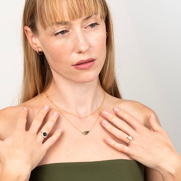 Prsten s mléčným měsíčním kamenem Kettil 147079