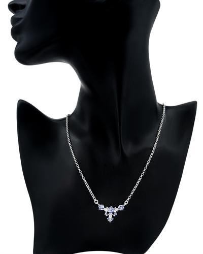 Stříbrný náhrdelník modrý 1698