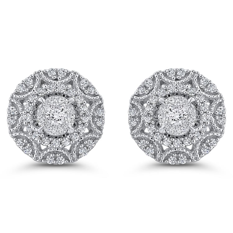 Luxusní diamantové náušnice ze zlata 51683