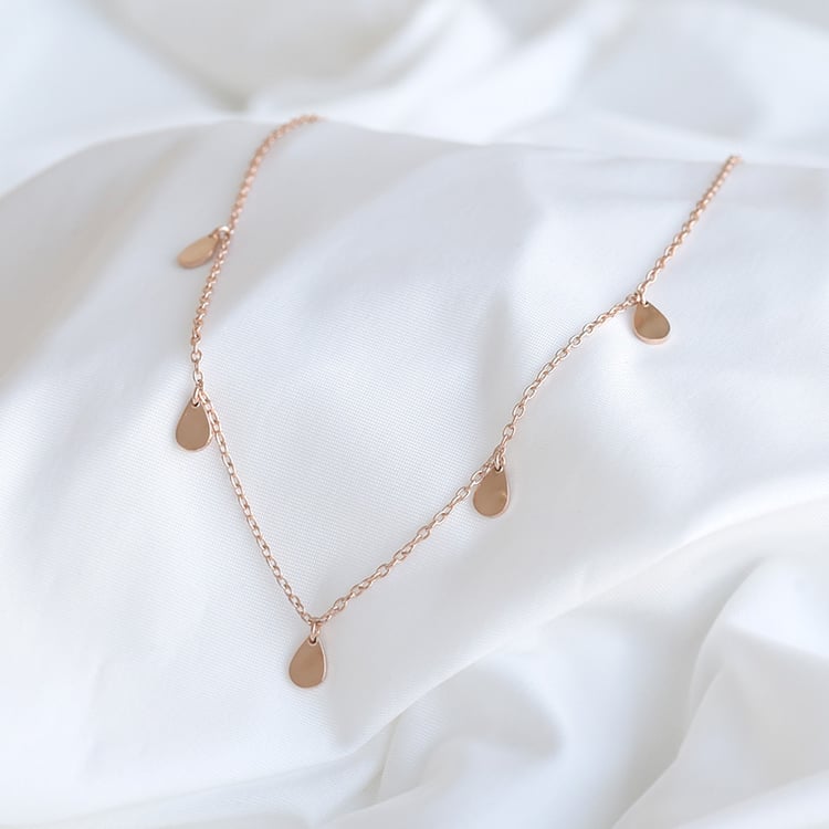 Set stříbrného přívěsku a náhrdelníku s kapkami a duhou A Cup Of Style 82078