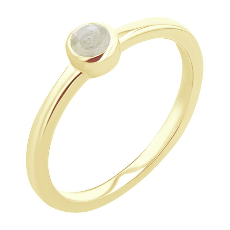 Minimalistický prsten se salt and pepper diamantem Emilien