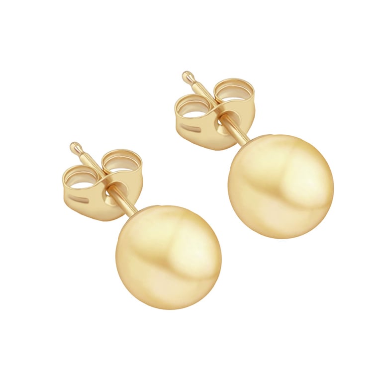 Zlaté náušnice 6mm kuličky Bendy