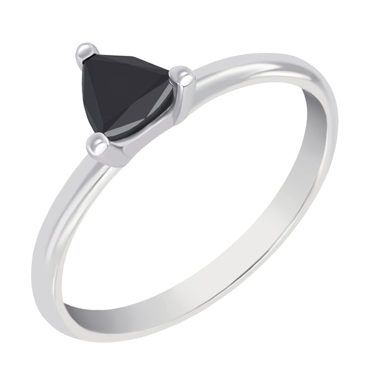 Prsten ze zlata s černým diamantem