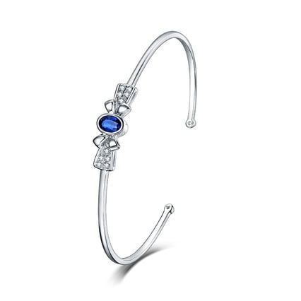 Zlatý náramek se safírem a diamanty Ralla