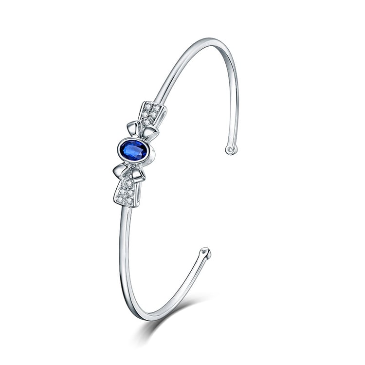 Zlatý náramek se safírem 18820