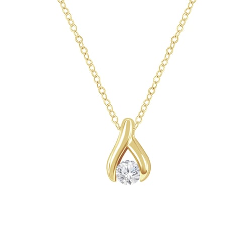 Minimalistický přívěsek s lab-grown diamantem Tilda
