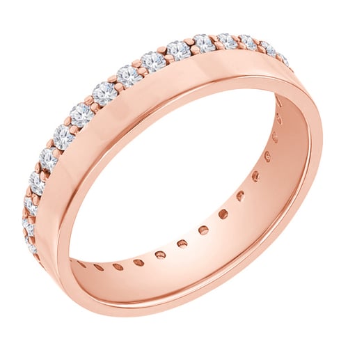 Zlatý eternity prsten s lab-grown diamanty Hevanna