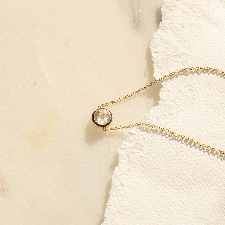 Zlatý náramek s měsíčním kamenem Tanwen 138011