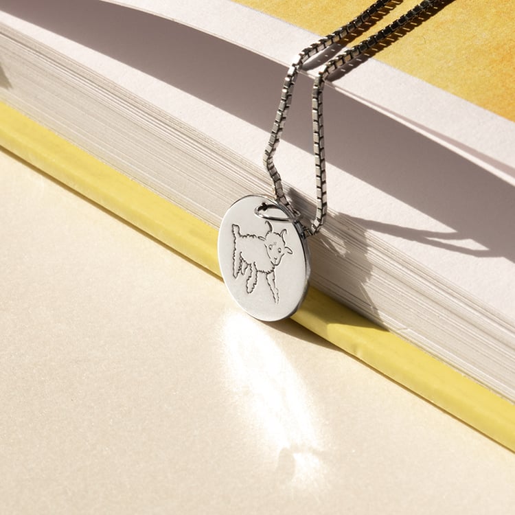 Stříbrný přívěsek s gravírem beránka Malý princ 138721