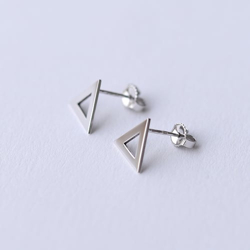 Zlaté maxi trojúhelníkové náušnice Beli
